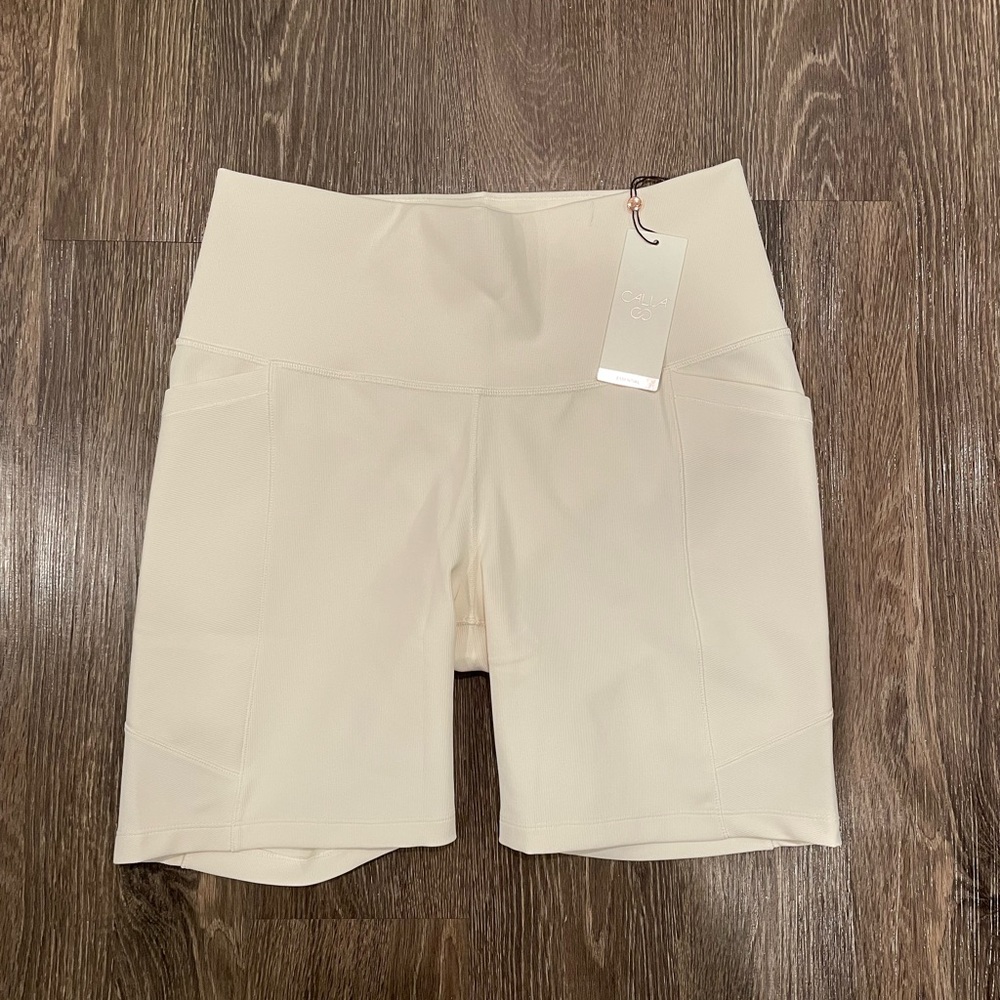 CALIA Women's Mixed Rib Essential Bike Shorts - Picture 4 of 8
